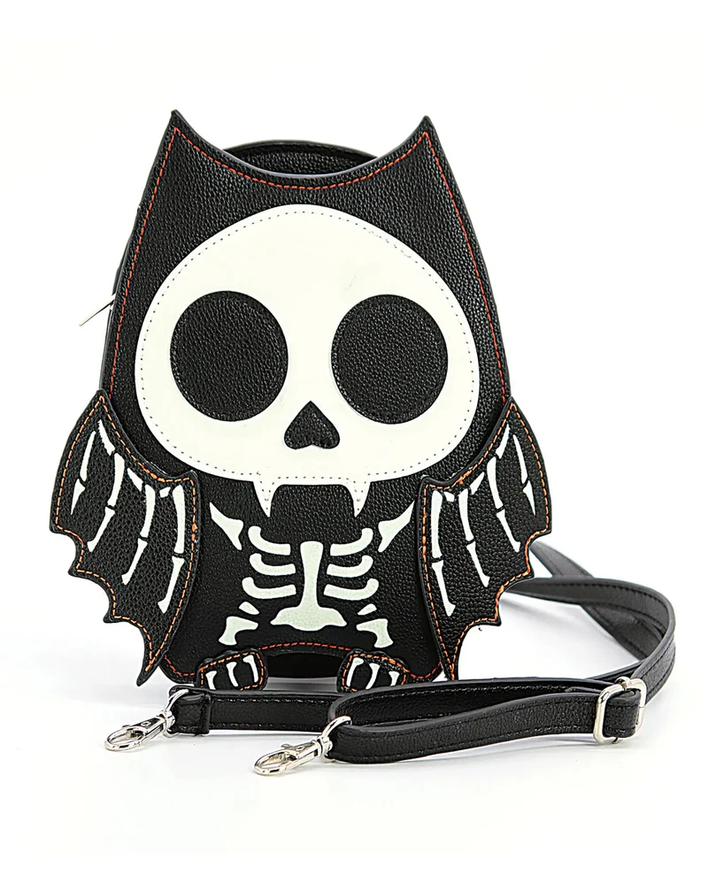 Skelett Fledermaus Handtasche "Glow in the Dark"