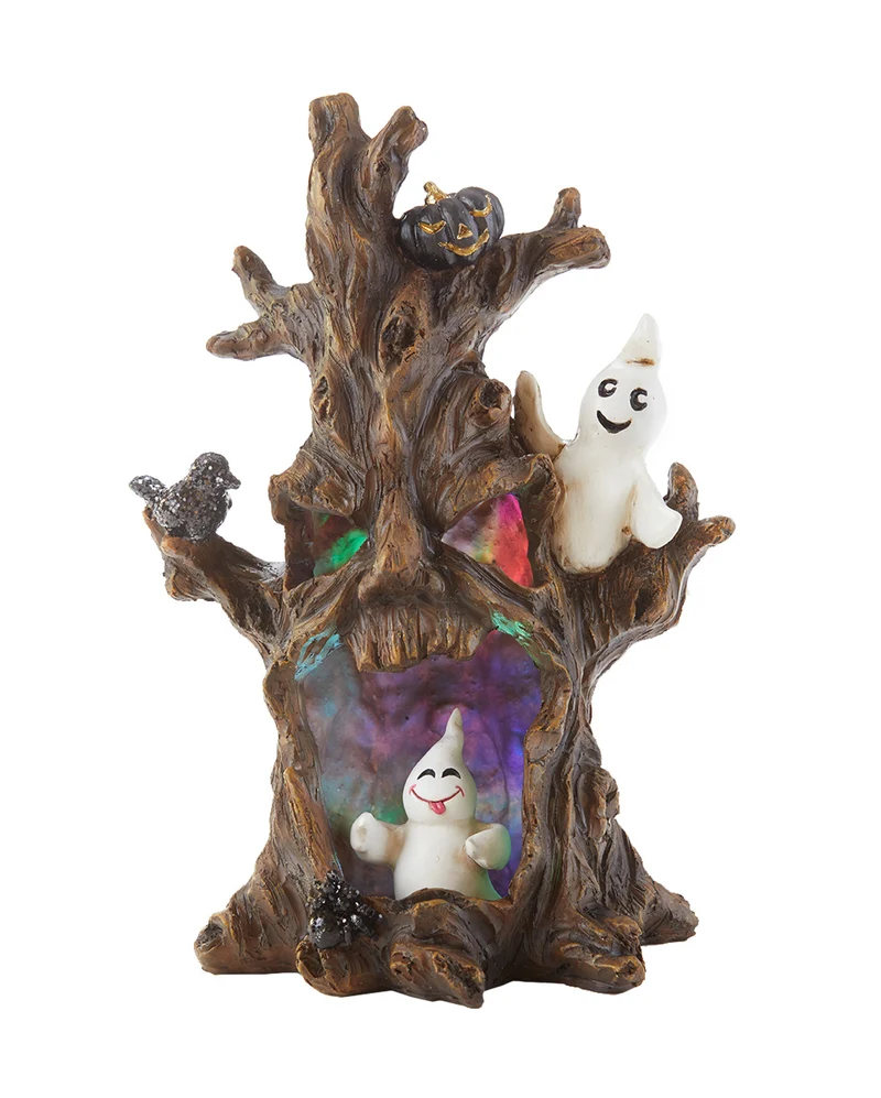 Gespensterbaum Deko mit LED Beleuchtung 25 cm