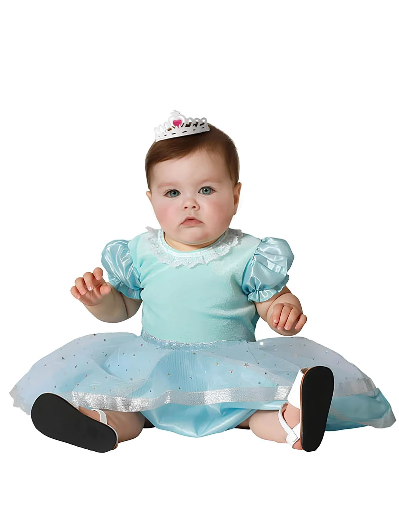 Prinzessin Kostüm blau für Babys