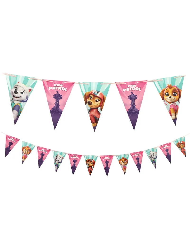 Wimpelkette PAW Patrol™ in Rosa - 190 cm