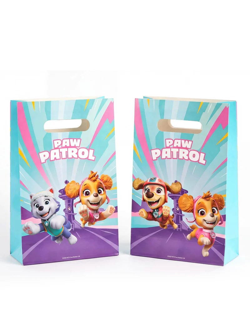 4 rosa Paw Patrol™ Geschenktüten aus Papier (15 x 23 cm)