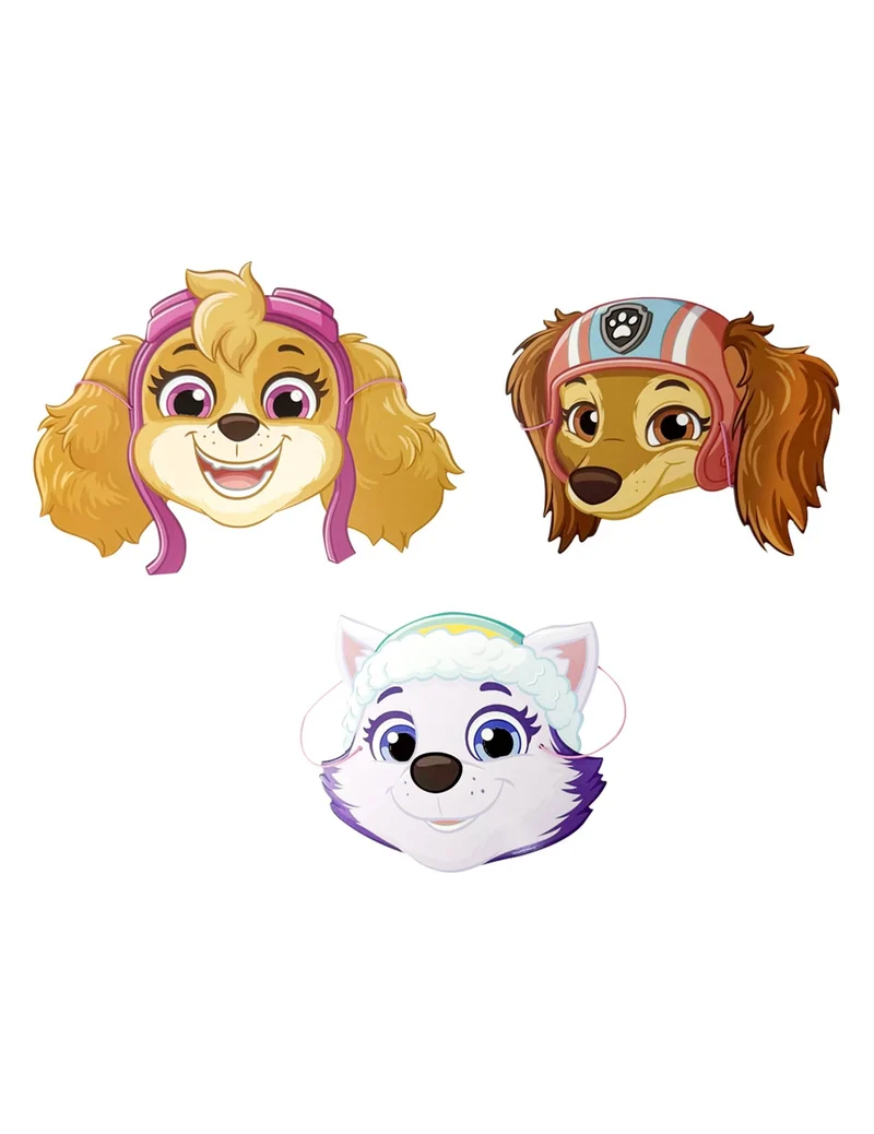 8er-Set Masken Paw Patrol™ aus Papier