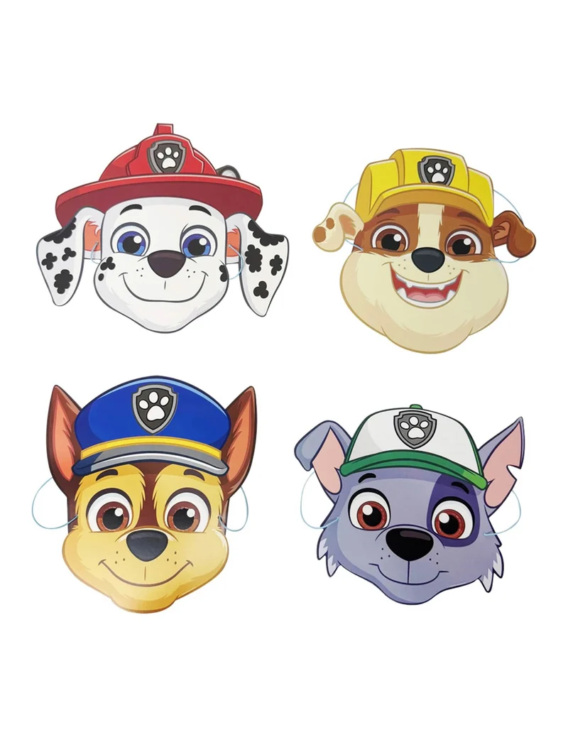 8er Pack Paw Patrol™ Masken Kindergeburtstag