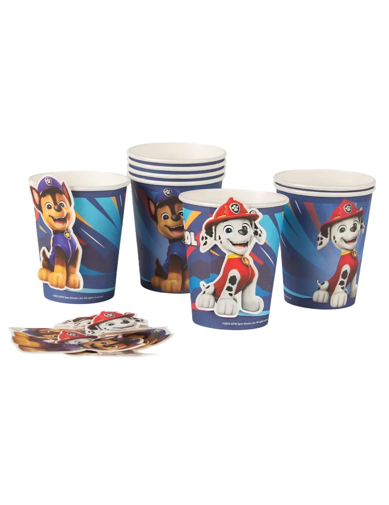 8 Becher Paw Patrol™ blau 250 ml
