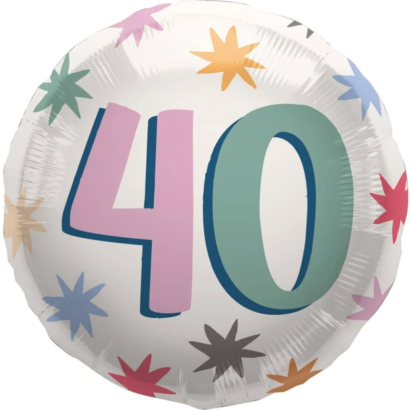 40 Jahre Heliumballon leer 45cm