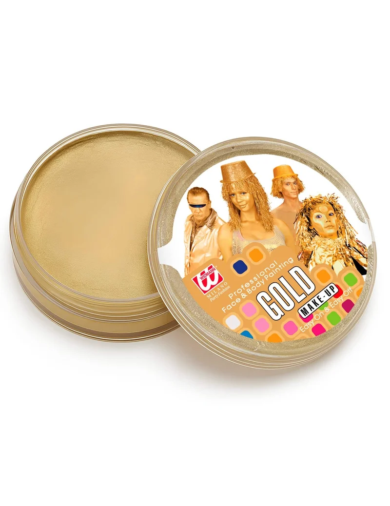 Professionelle Wasserschminke Dose Gold 25 g