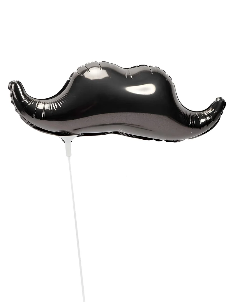 Kleiner Schnurrbart-Folienballon 35 cm