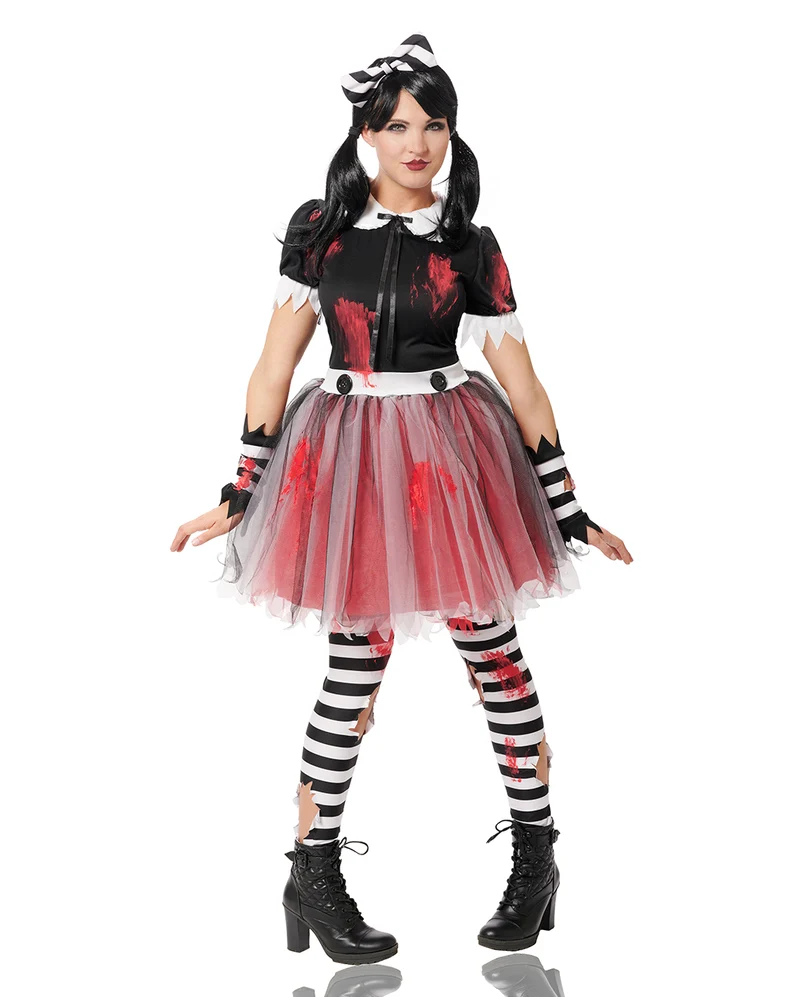Blutiges Crazy Doll Kostüm