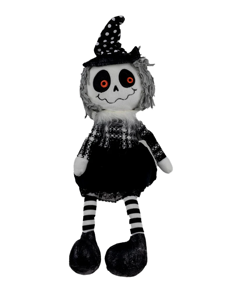 Frau Knochenhexe Kantenhocker Figur 40cm