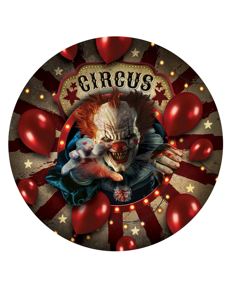 Horror Clown Zirkus Pappteller 6 St.