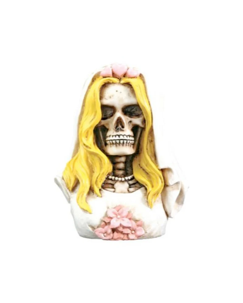 Skelett Braut Statue 11cm