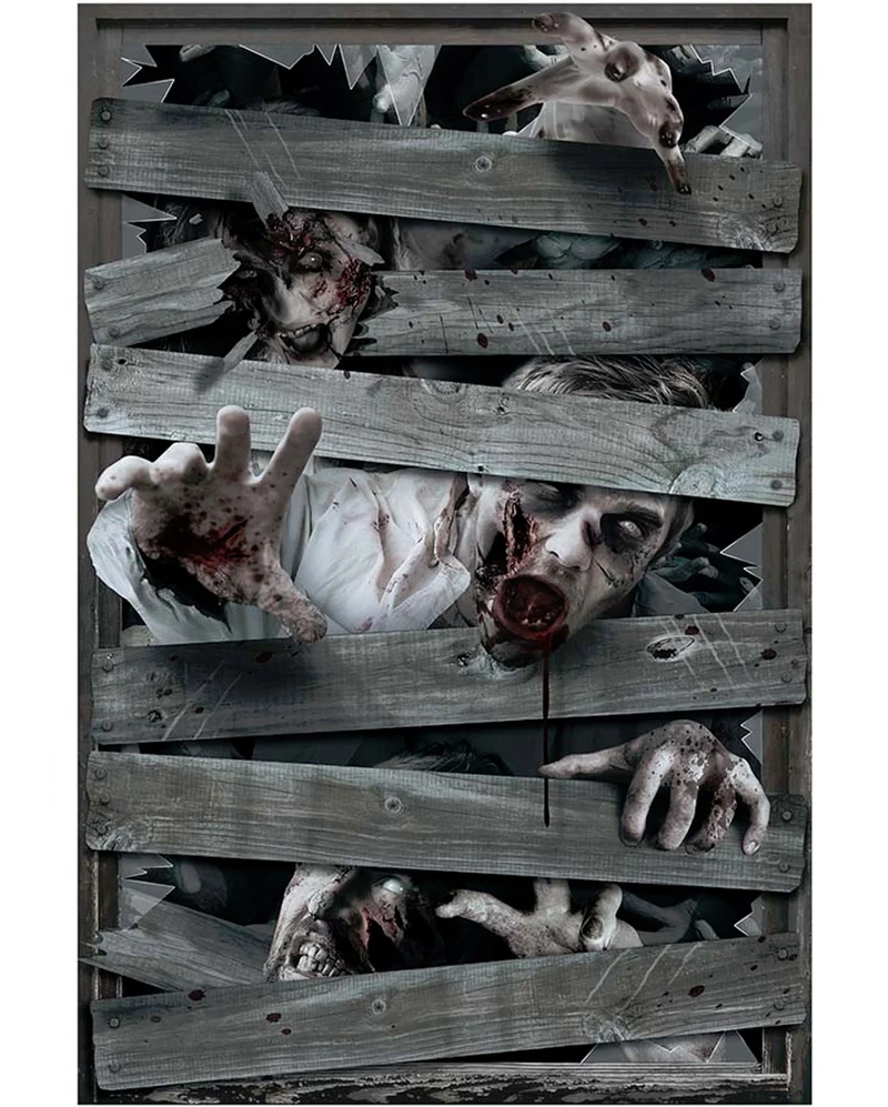 Fenster Deko Zombies