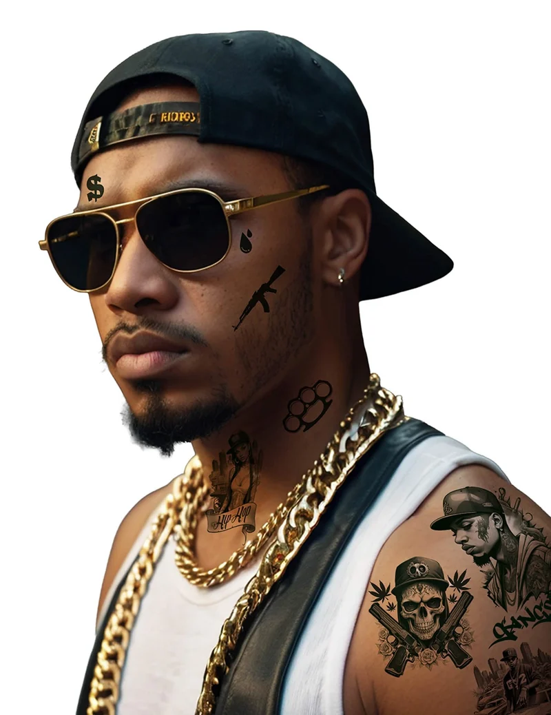 Thug Life Tattoos 14 x 30 cm