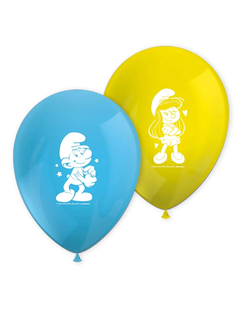 8 Latexballons Die Schlümpfe™