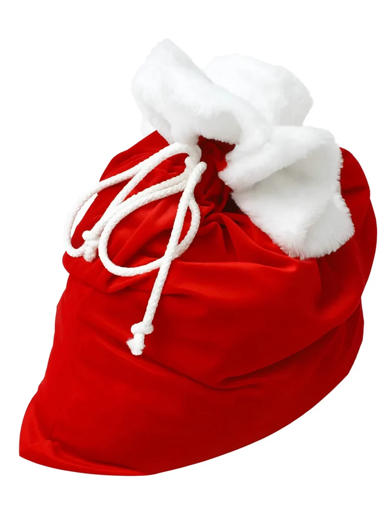 Weihnachtsmann-Geschenksack aus luxuriösem Samt