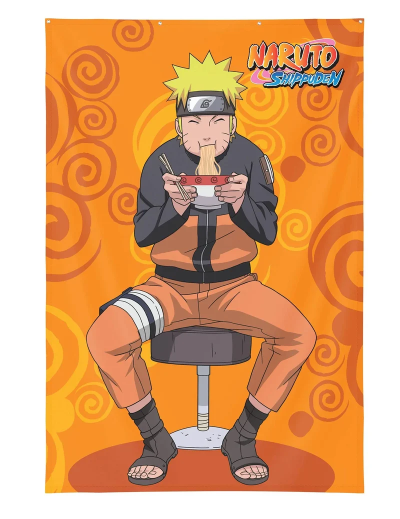 Naruto Shippuden™ Wanddekoration 125x85 cm mit Metallösen