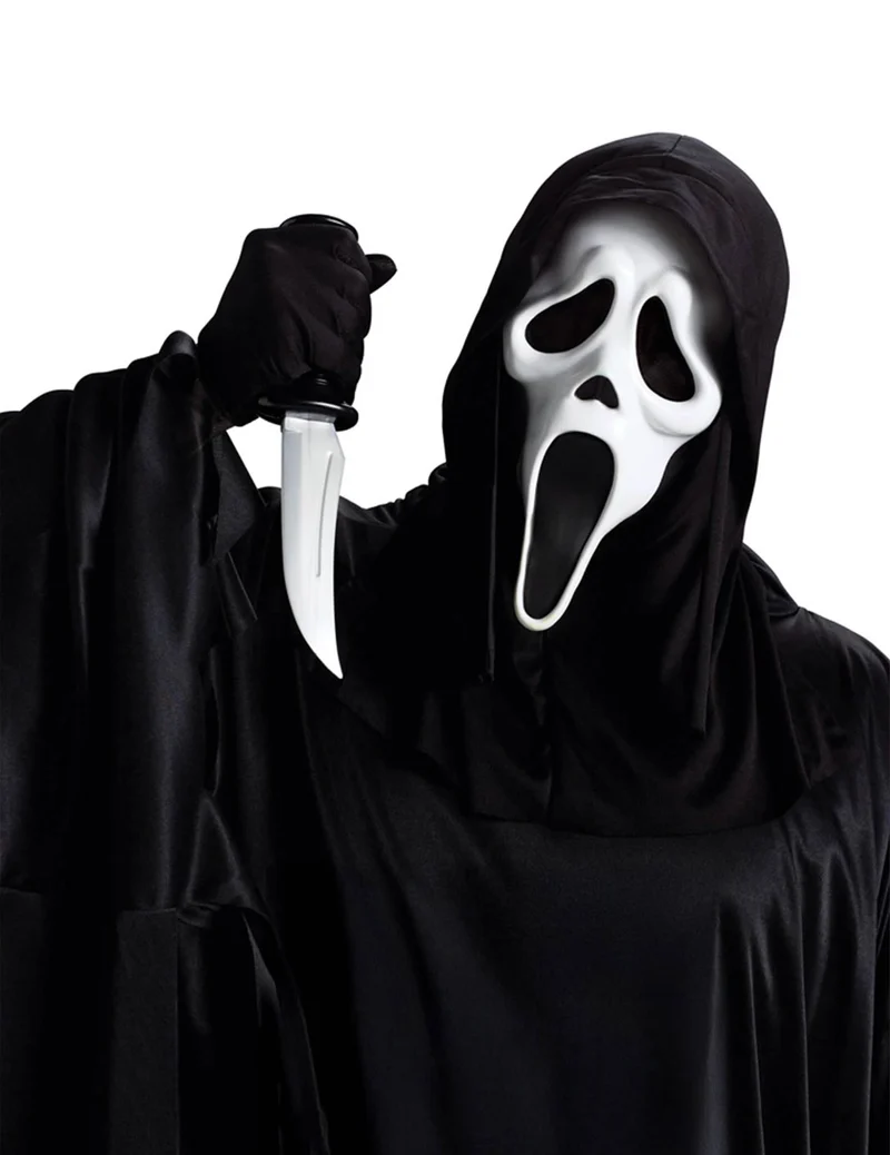 Scream Masken- und Messerset für Erwachsene
