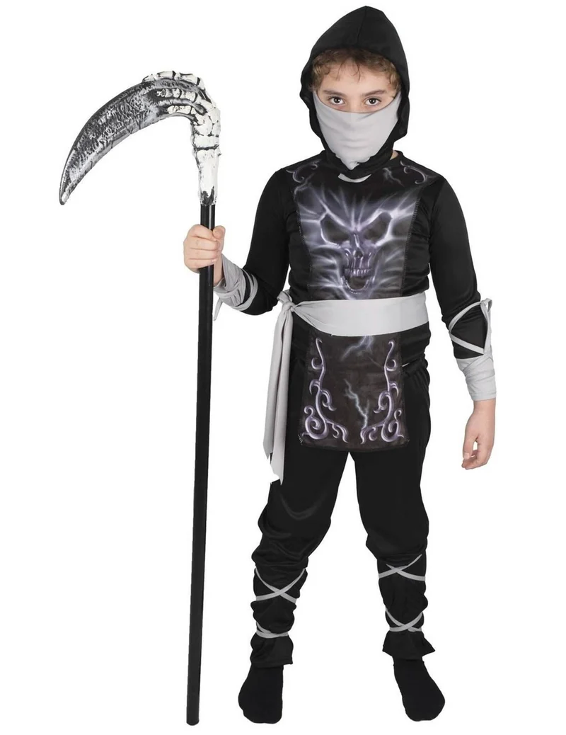 Skelett Ninja Kostüm für Kinder