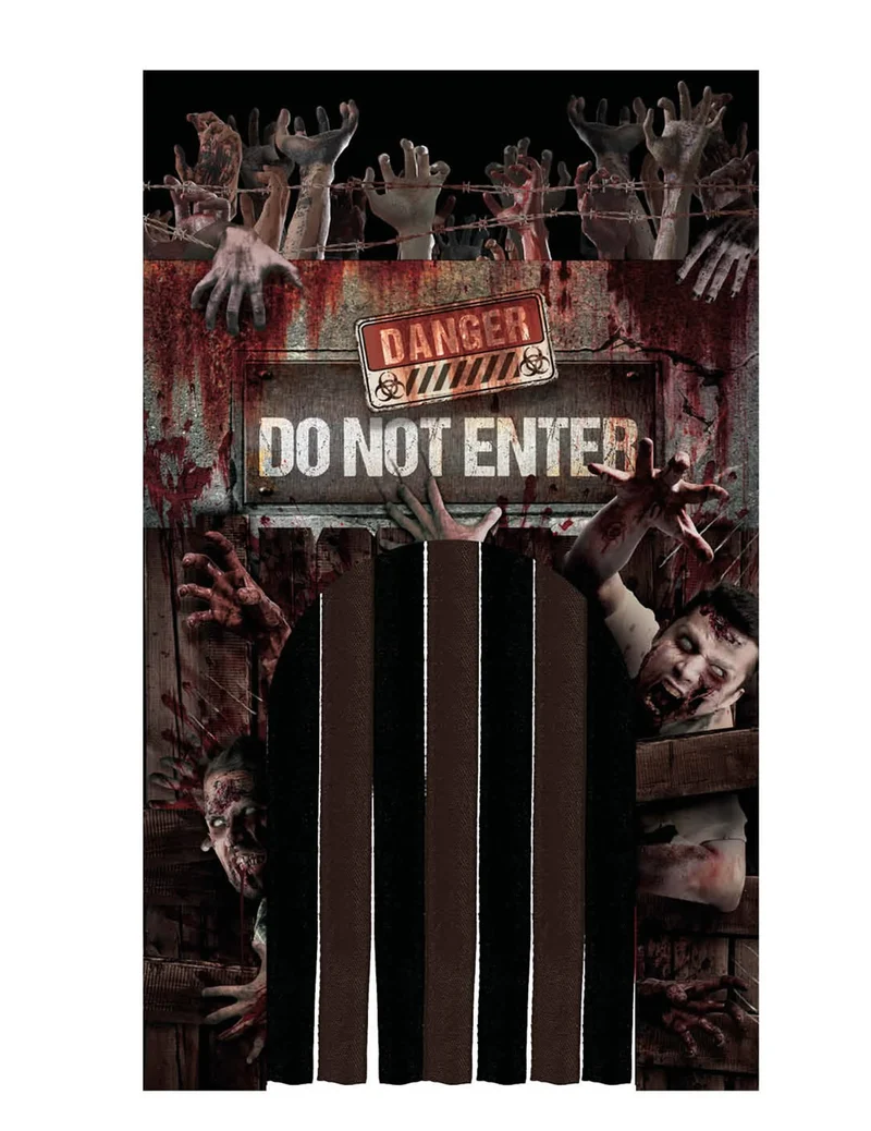 Zombie Türvorhang Dekoration 145cm