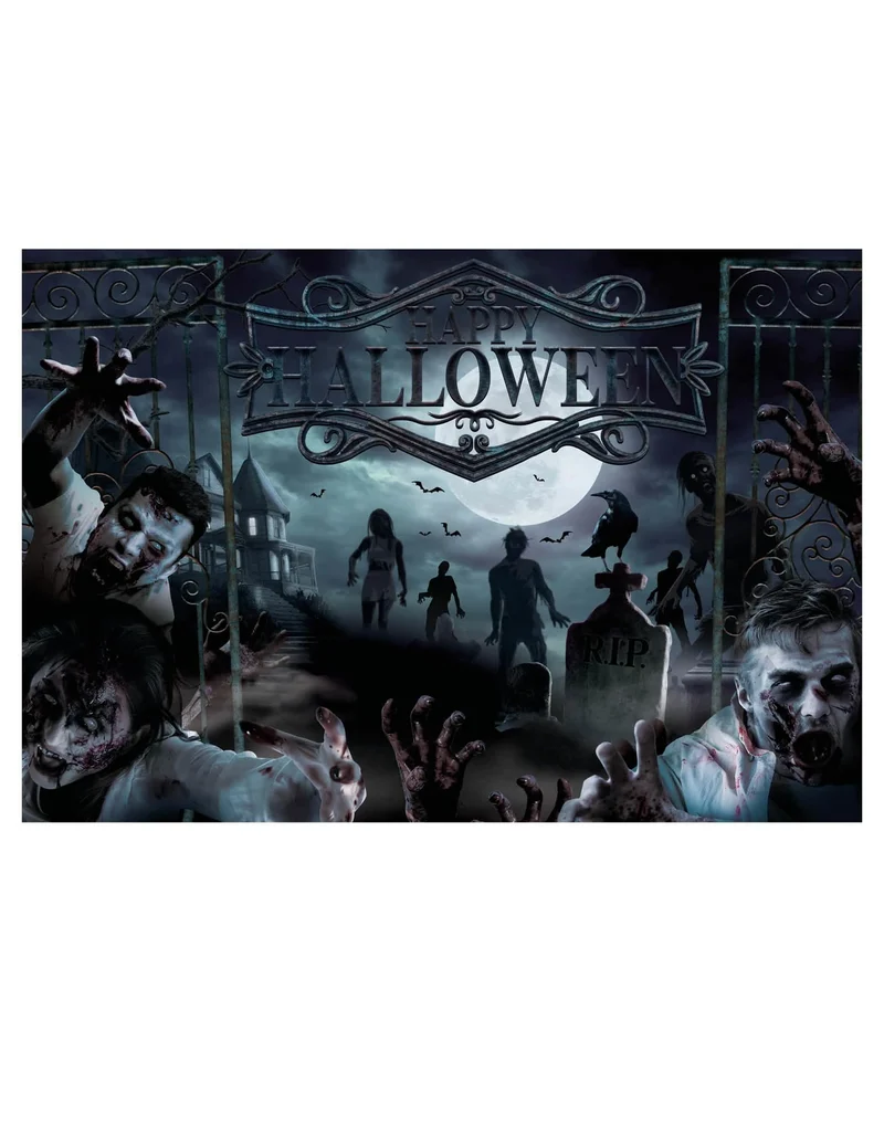 Halloween Living Dead Wanddeko 220 x 150 cm