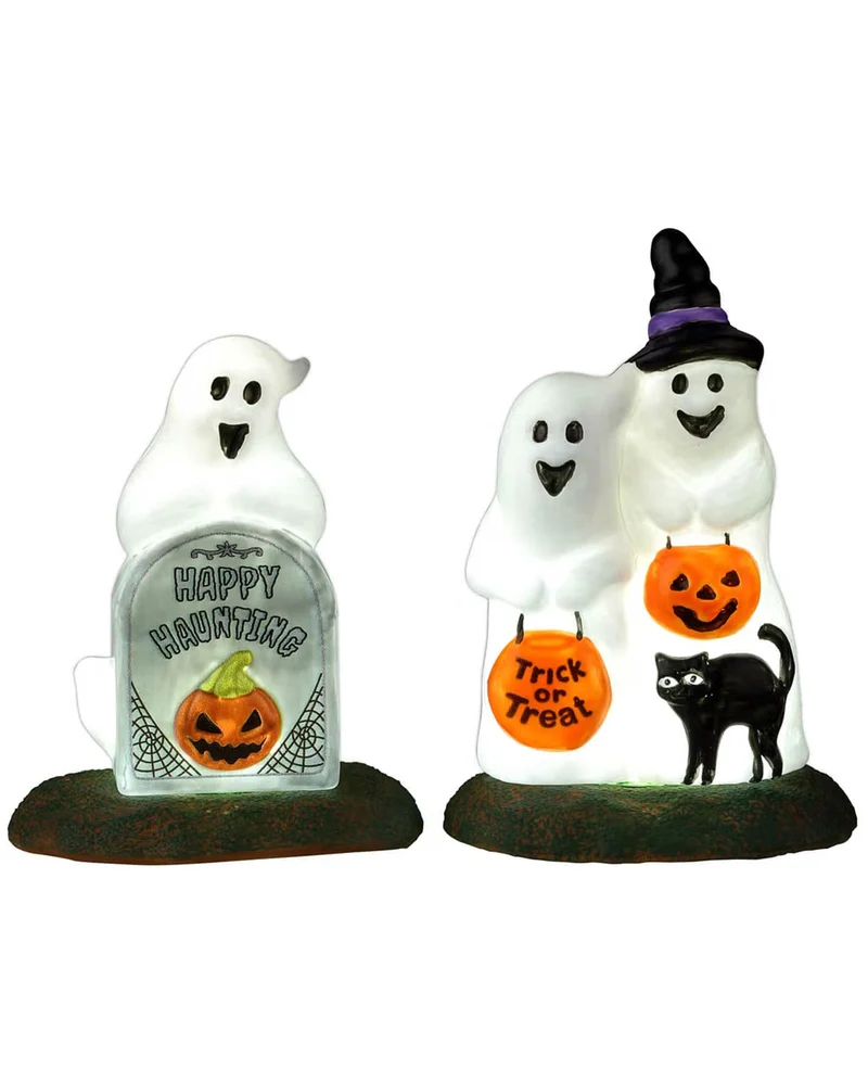 Lemax Spooky Town - Happy Halloween Ghosts 2er Set