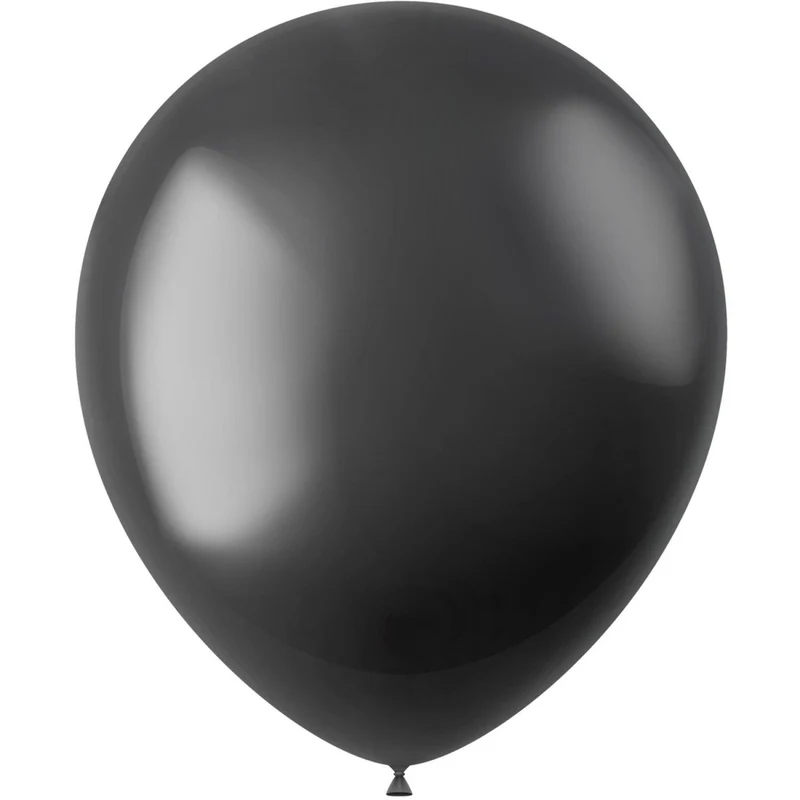 Schwarze Ballons Metallic Onyx Schwarz 33cm 10Stk