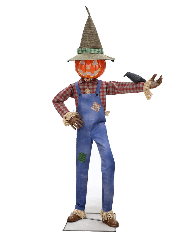 Familienfreundliche Vogelscheuche Halloween Animatronic 180cm