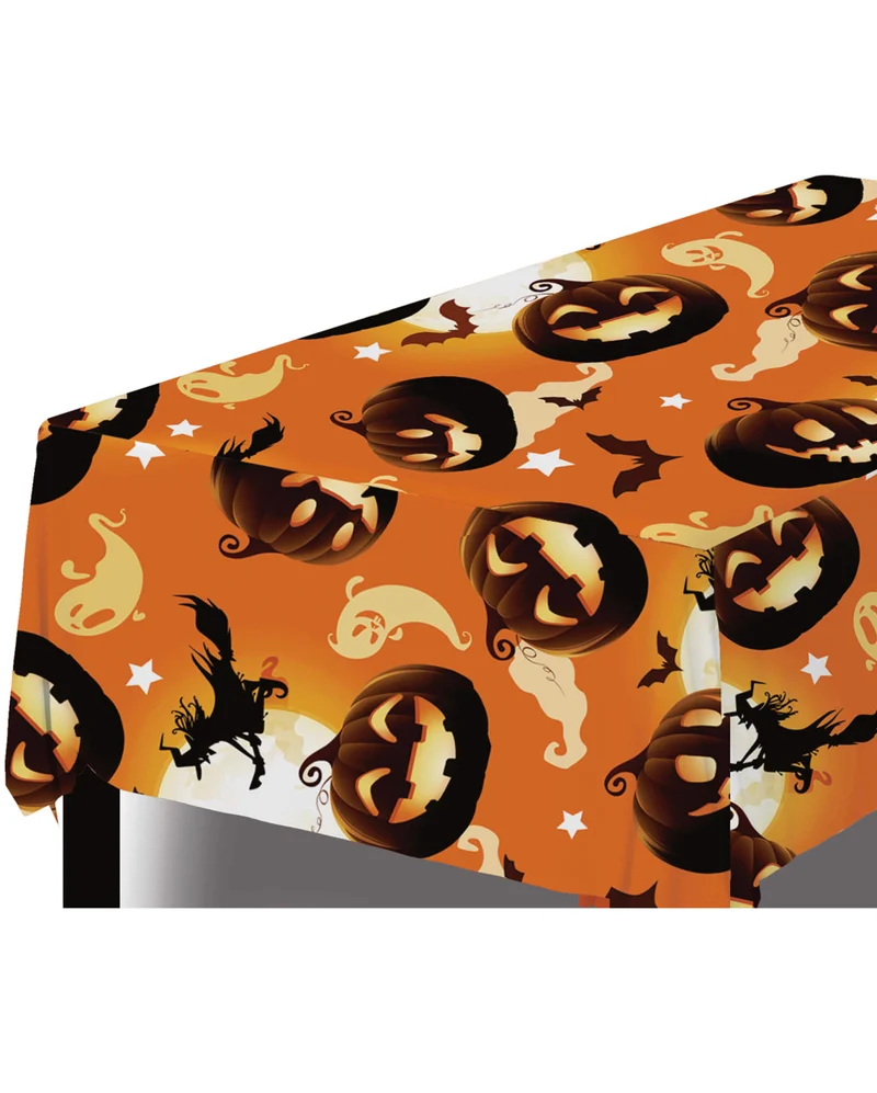 Tischdecke Happy Halloween Kürbis