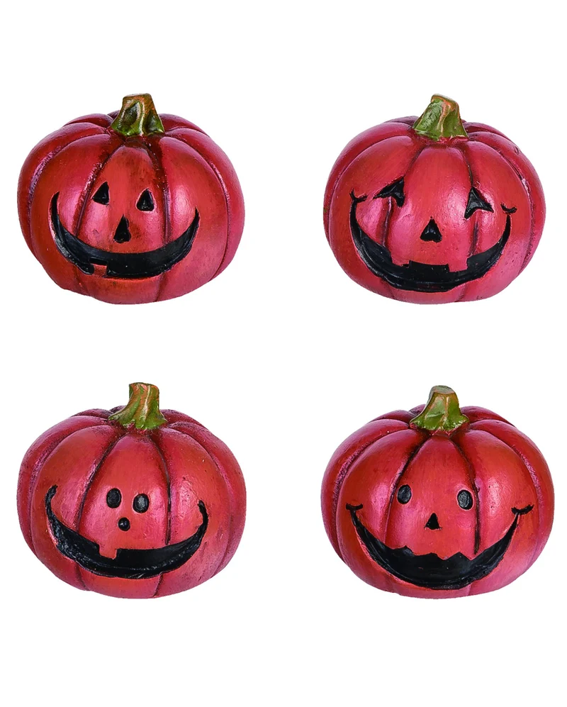 Mini Halloween Kürbis Dekofigur 3cm