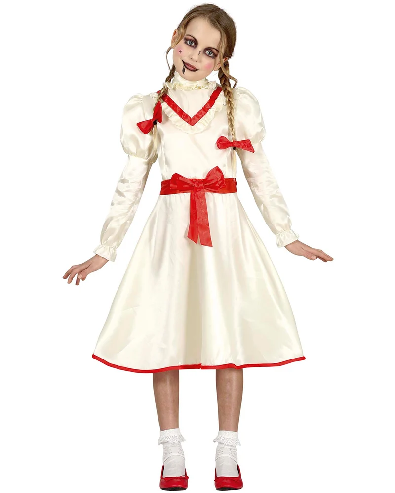 Verfluchte Puppe Halloween Kostüm Kinder