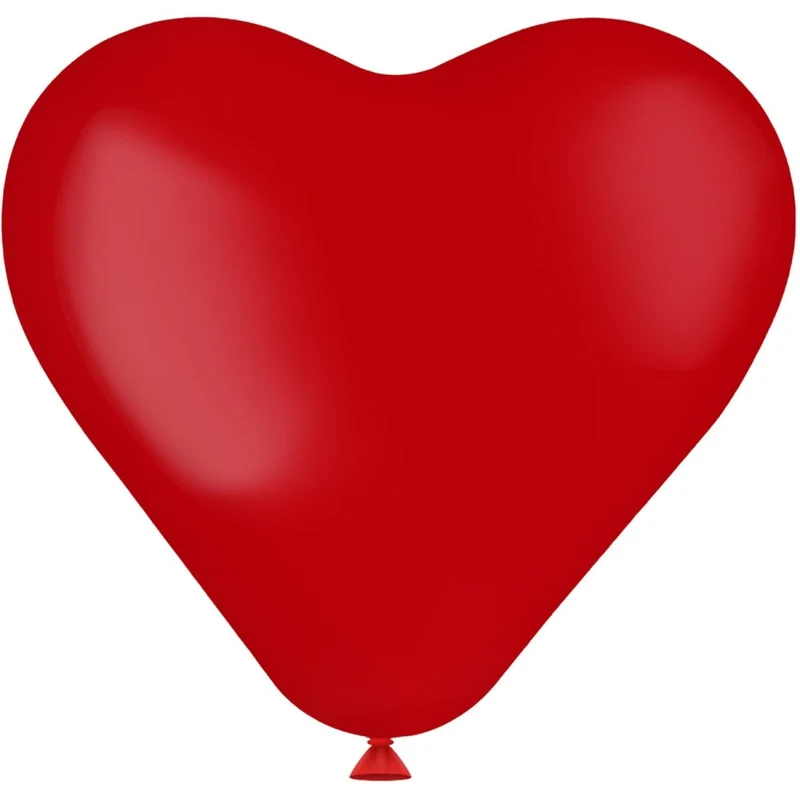 Rote Herzballons Rubinrot 25cm 8Stk