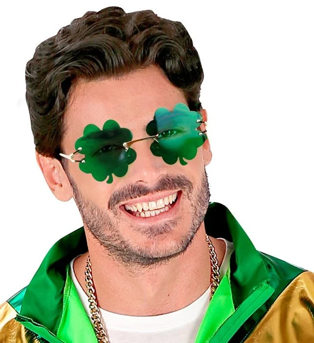 St. Patrick's Day Brille Grünes Kleeblatt