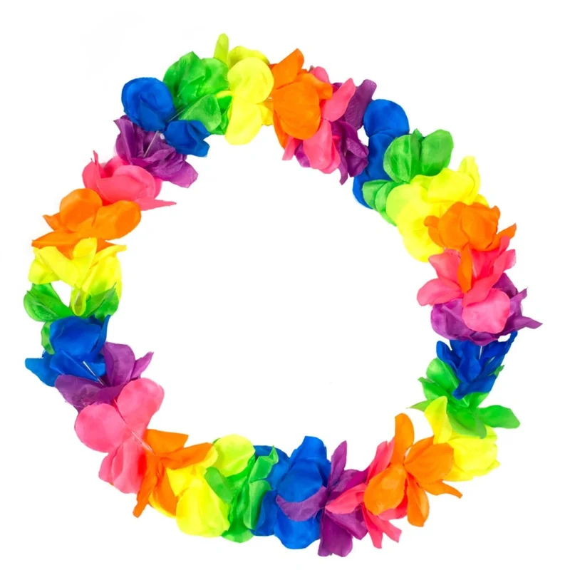 Hawaii Kranz Regenbogen 95cm