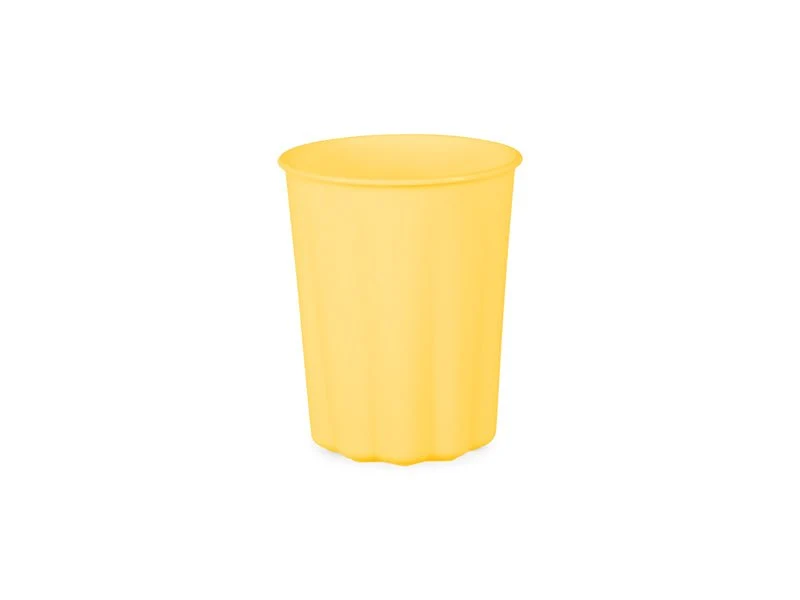 Gelber Becher Wiederverwendbar 220ml 4 Stk