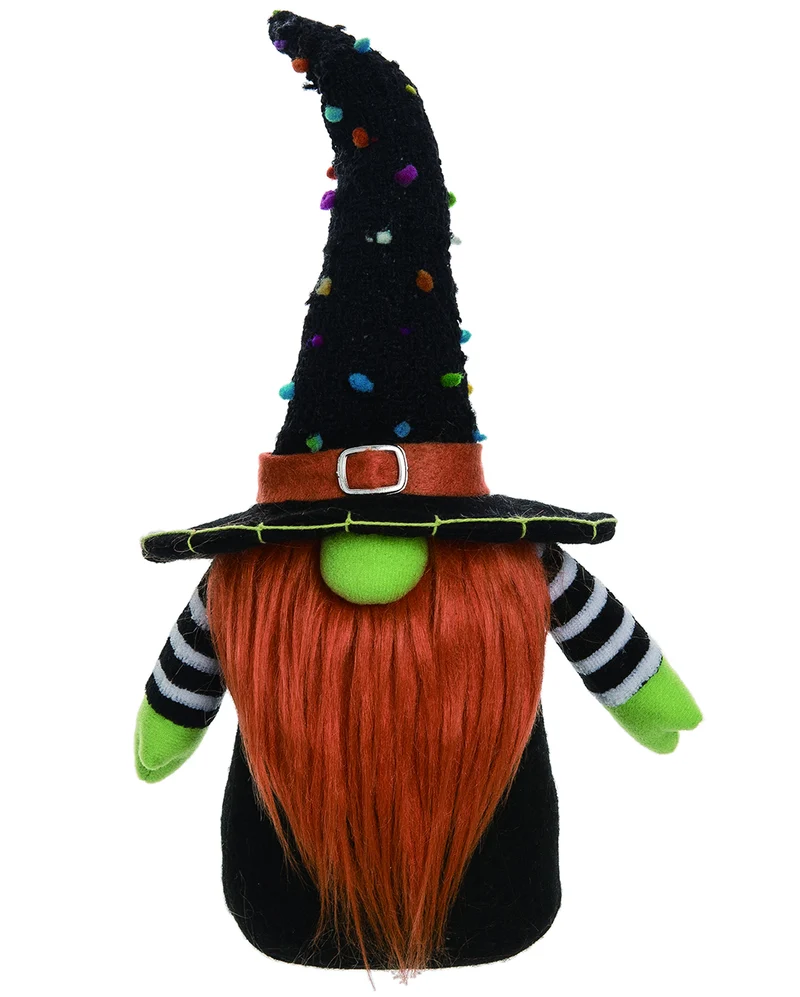 Halloween Gnom mit Hexenhut 31cm