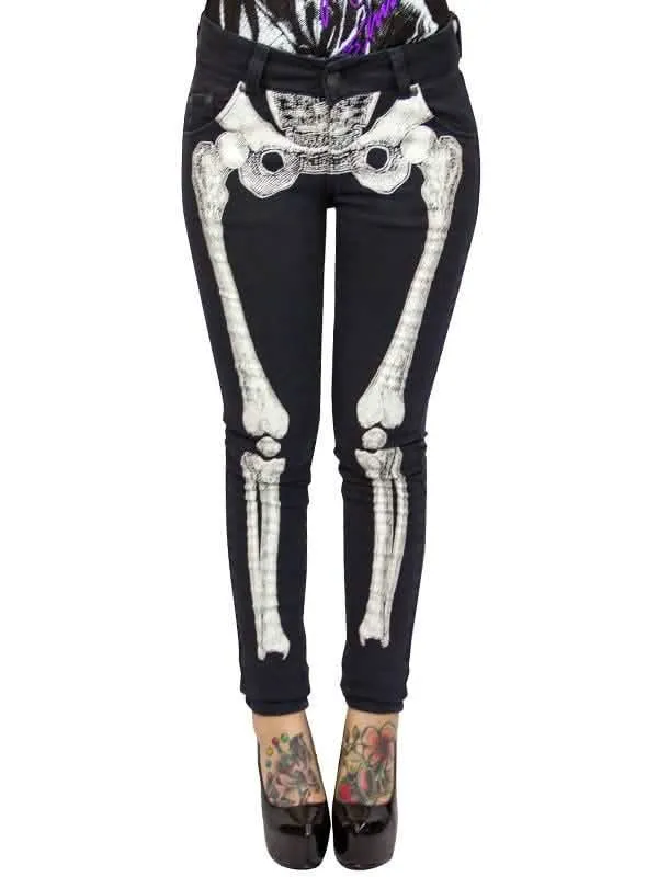 Skelett-Jeans für Damen