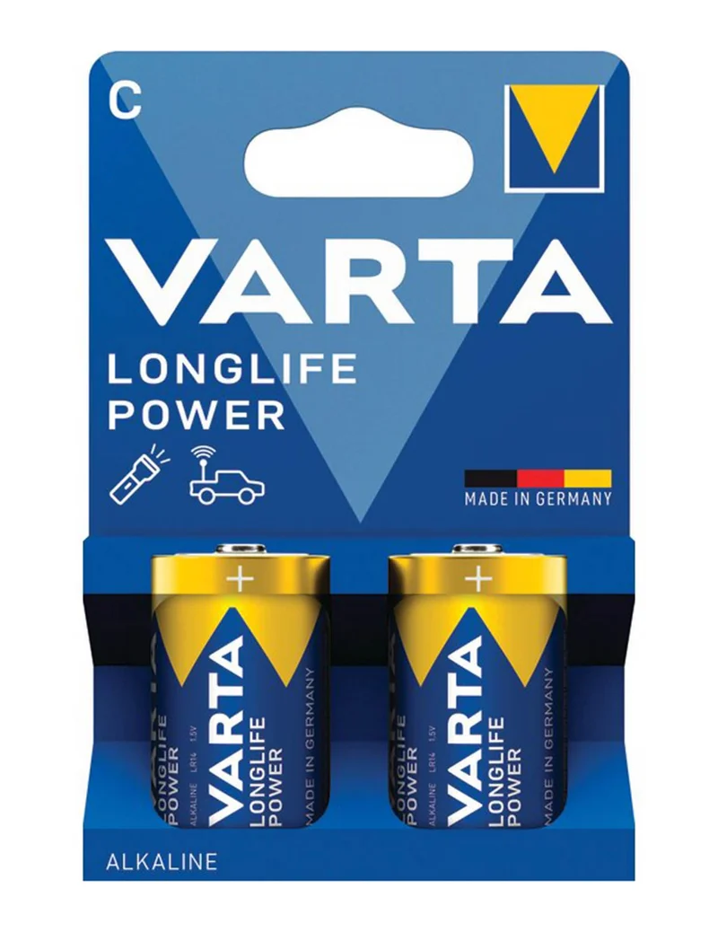 2 Batterien LONGLIFE POWER LR14/C