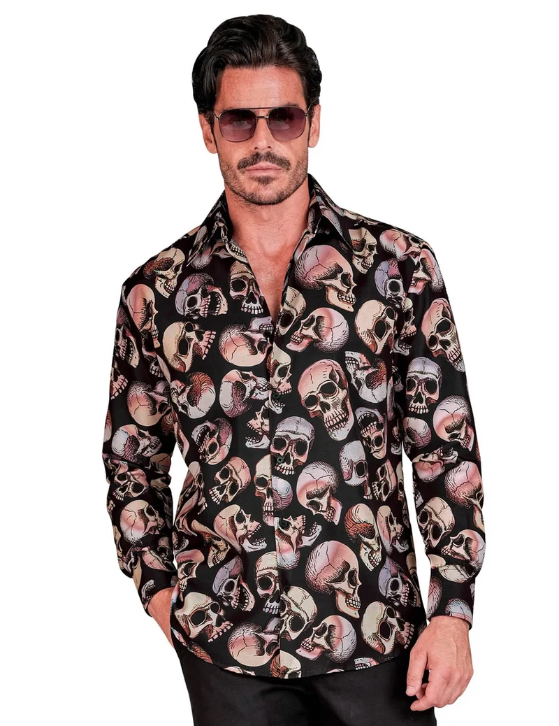 Herren Totenkopf Shirt