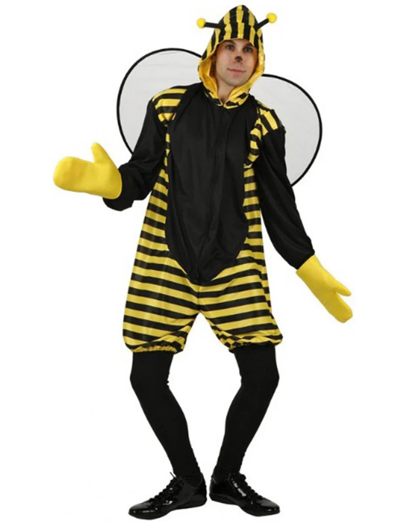 Bienen-Kostüm für Herren gelb-schwarz