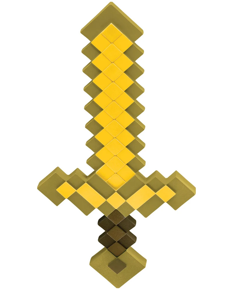 Goldenes Minecraft Pixelschwert