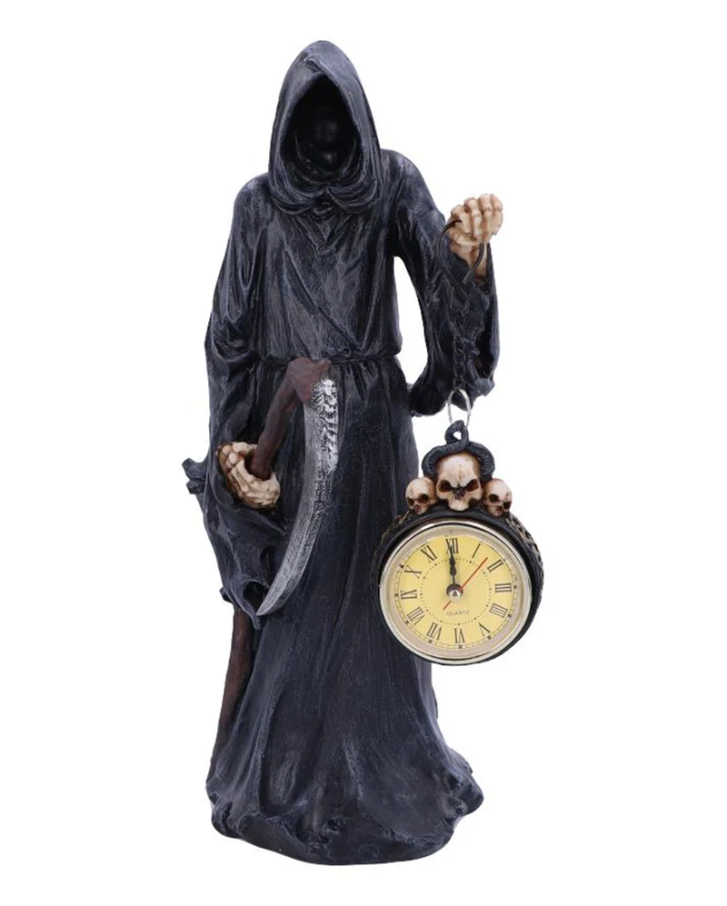 Sensenmann mit Uhr Figur 39,5 cm