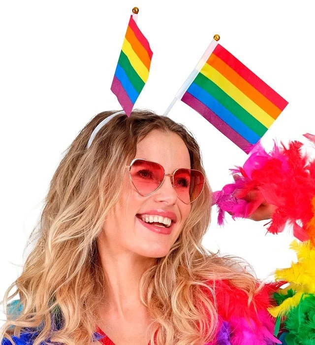 Stirnband Regenbogenflaggen