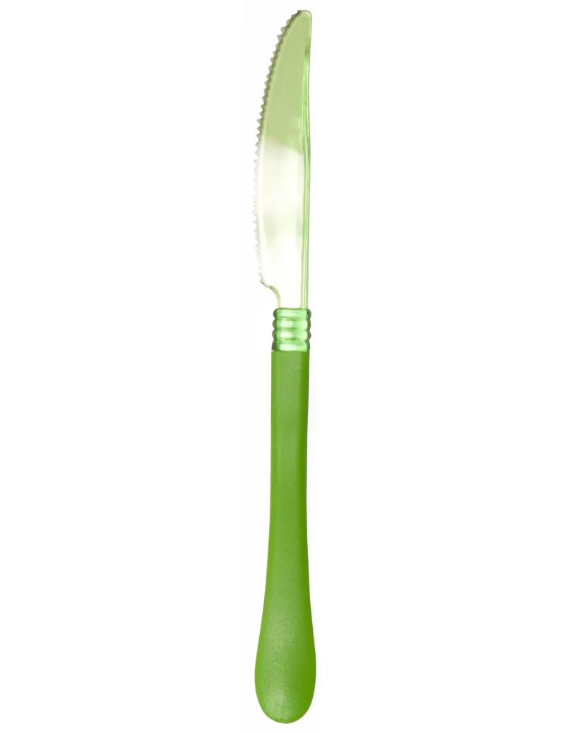 10 Plastikmesser grün