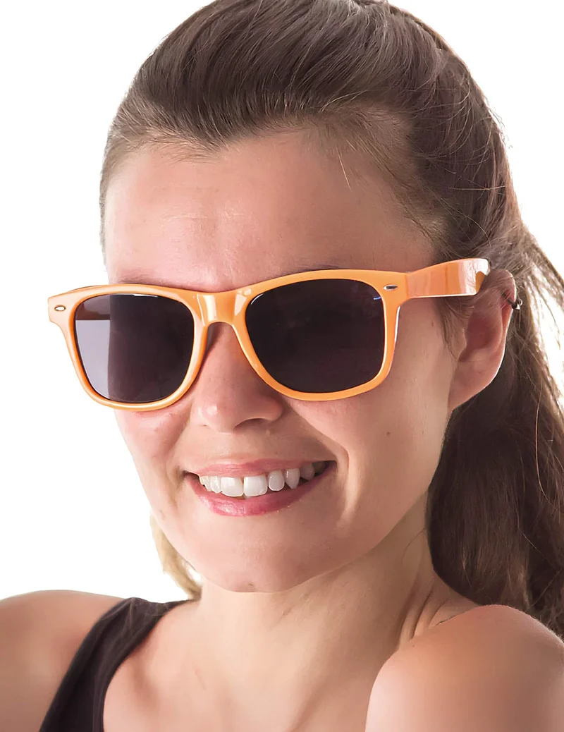Sommerliche Brille für Erwachsene orangefarben