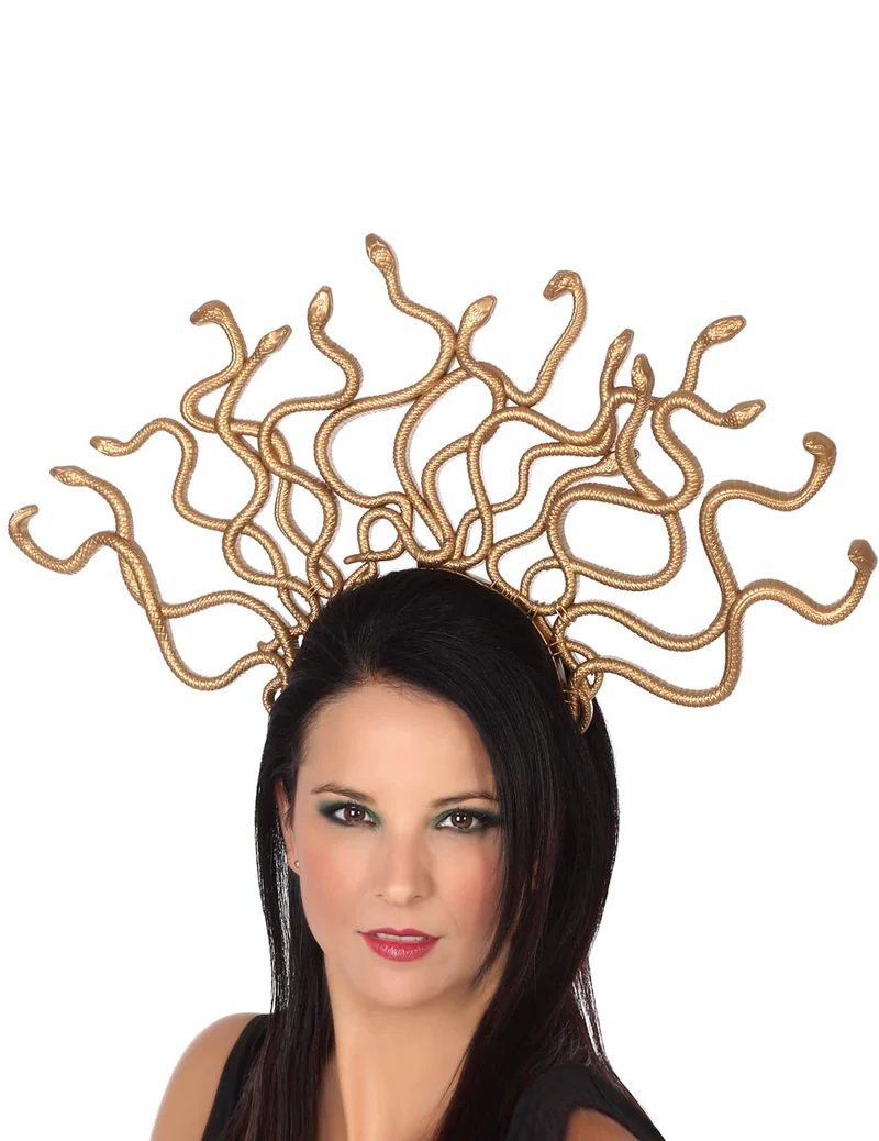 Medusa Haarreif Kostümaccessoire gold