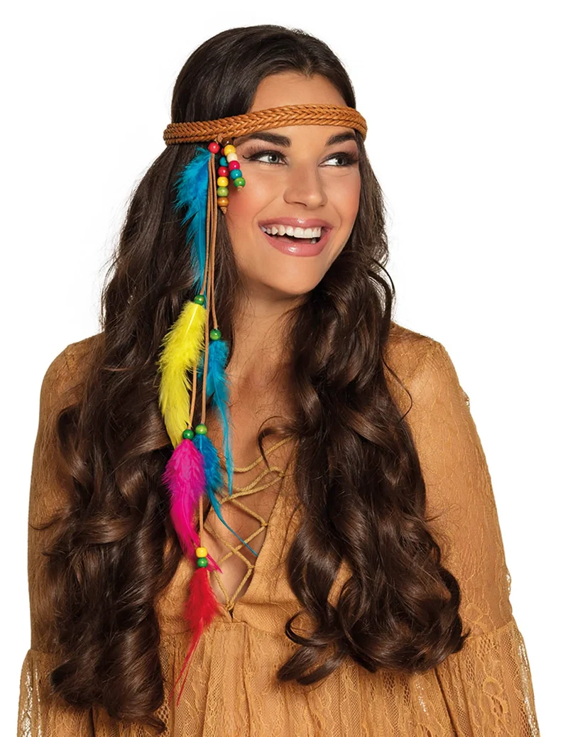 Indianer-Stirnband Kostümaccessoire für Damen bunt