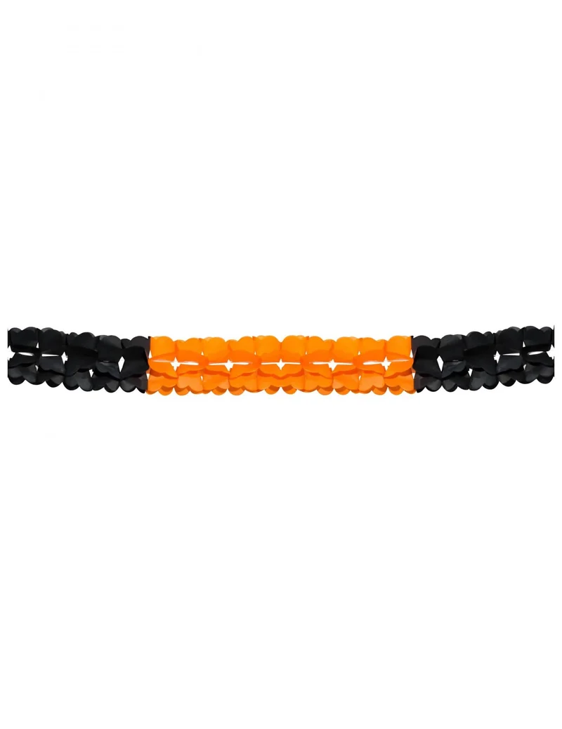 Girlande orange und schwarz Halloween