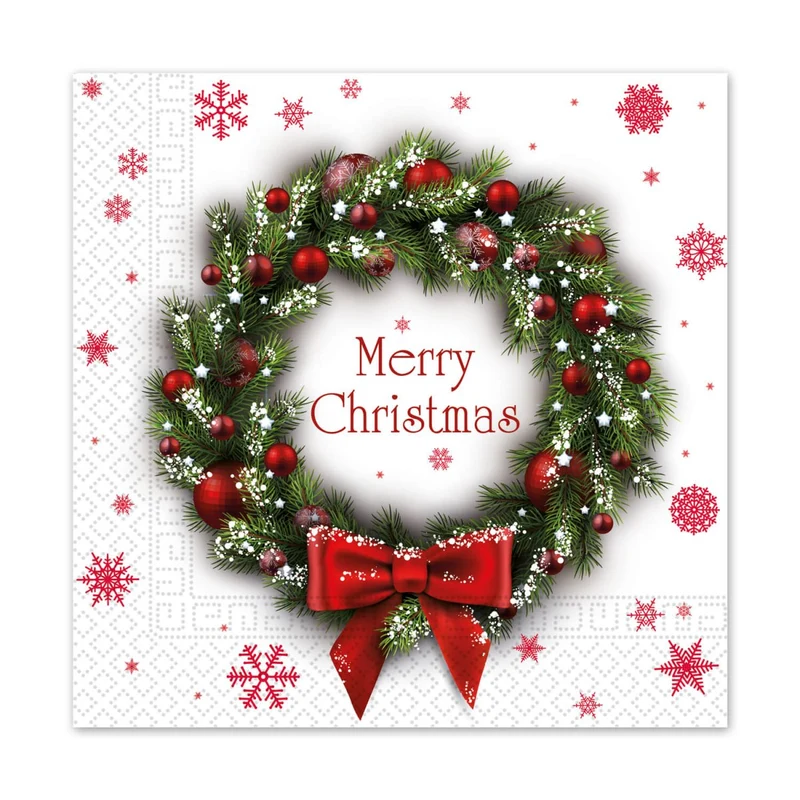 Weihnachtsservietten Frohe Weihnachten 33cm 20Stück