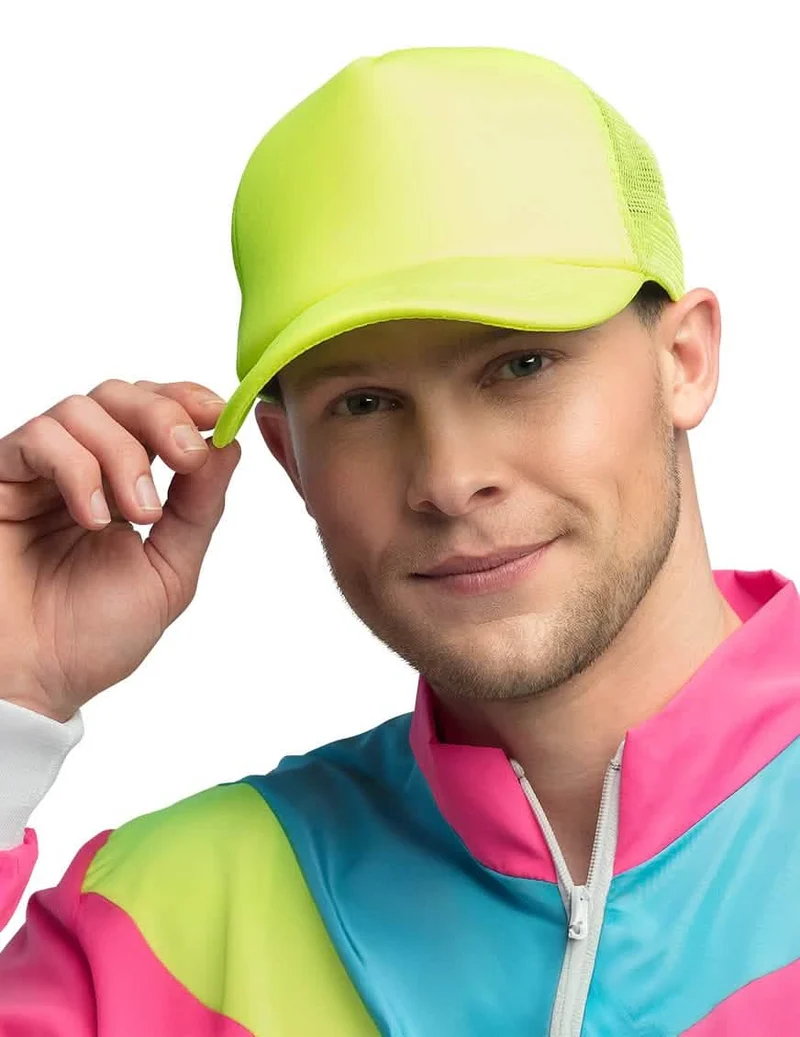 Neongelbes Basecap für Erwachsene
