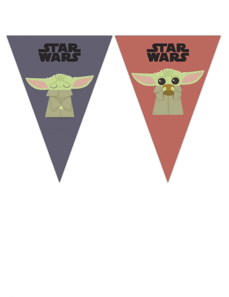 The Mandalorian™-Wimpelgirlande Raumdekoration bunt 2,3 m